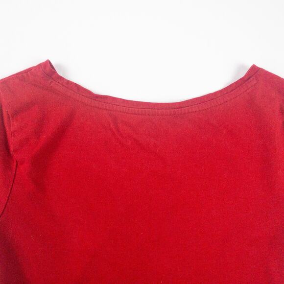 Tommy Hilfiger Red Graphic Short Sleeve Tee Shirt Womens Small - Picture 8 of 13